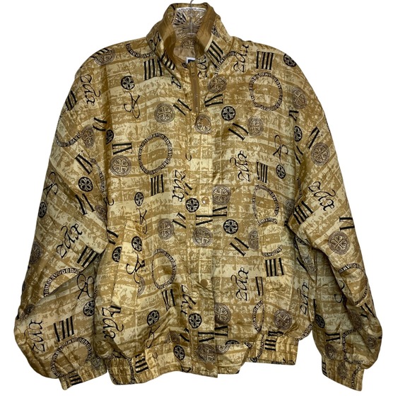 Vintage Details Sportswear Silk Bomber‎ Jacket Streetwear Full Zip Medium Light - Picture 1 of 9